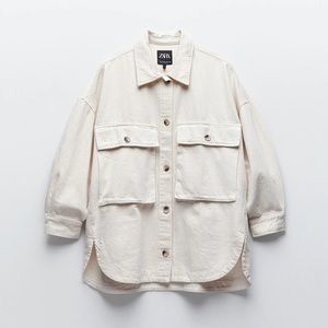 ZARA Overshirt Shacket- Pocket TRF